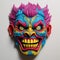 Colorful Comic Book Mask Inspired By Point-neuf Mascarons