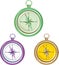 Colorful Compasses