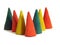 Colorful cone incenses