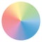 Colorful conical gradient circle