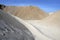 Colorful construction sand mound quarry variety