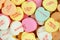 Colorful Conversation Hearts Candy for Valentines Day