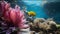Colorful Coral And Reef With Fish: A Captivating Underwater Experience