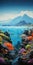 Colorful Coral Reef A Realist Landscape Painting