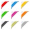 Colorful Corner Ribbons Set