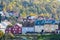 Colorful cottages in Cesky Krumlov, Czech Republic.