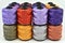 Colorful cotton threads on spools for sewing and embroidery projects, ideal for crafting enthusiasts