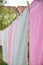 Colorful Cotton Towels Drying Outside