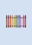 colorful crayons. Vector illustration decorative background design