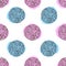 Colorful creative seamless pattern with circles