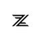 Colorful creative Z sign, symbol, mark. Vector icon.