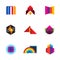 Colorful creativity inspiration design for professional company logo icons