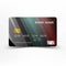 Colorful credit card set design.