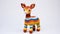 Colorful Crochet Doll With Antlers - Knitted Deer Toy