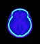 colorful of CT angiography of the brain or CTA brain Axial , Coronal and Sagittal view . Clipping path