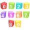 Colorful cubes digits