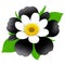 Colorful Cute Flower, 3D Cartoon style, Clipart. AI-Generated.