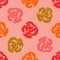 Colorful cute handmade floral seamless pattern with roses.
