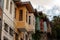 Colorful cute houses of Balat district on the historical peninsula of Istanbul