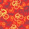 Colorful cycling background with cycling icons. Vector illustrations.