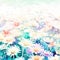 colorful daisy flowers in watercolor style copyspace,bright and vibrant with Generative AI