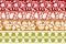 Colorful damask border