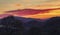 Colorful Dawn Sky over Snowdonia Mountains