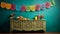 Colorful Day Of The Dead Papel Picado Behind A Dresser