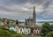 Colorful Deck of Cards Houses and St. Colman Cathedral, Cobh, County Cork, Ireland