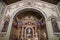 Colorful decoration of Shrine of Our Lady Queen of the Angels. Rock of Arias Montano, Alajar, Huelva, Spain