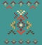 Colorful decorative ethnic pattern