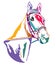 Colorful decorative horse 1
