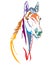 Colorful decorative horse 2