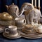 Colorful decorative porcelain elephant toy