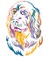 Colorful decorative portrait of Sussex Spaniel Dog vector illustration