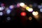 Colorful Defocus Abstract bokeh light effects on the night black background texture