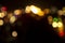 Colorful Defocus Abstract bokeh light effects on the night black background texture