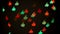 Colorful defocused blinking Like and Dislike shaped festive lights as abstract background
