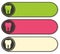 Colorful dental banners with tooth