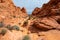 Colorful desert landscape in valley of fire