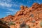 Colorful desert landscape in valley of fire