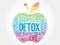 Colorful DETOX apple