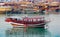 Colorful dhows or boats in Doha Qatar