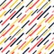 Colorful diagonal lines seamless pattern