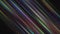 Colorful diagonal stripes shimmer on black background. Motion. Bright multicolored lines shimmer beautifully