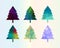 Colorful Diamonds Ð¡hristmas Tree Set