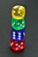 Colorful dice