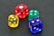 Colorful dice