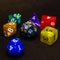 Colorful dice set