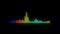 Colorful digital audio spectrum